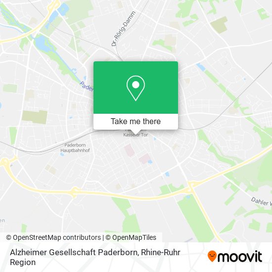 Карта Alzheimer Gesellschaft Paderborn