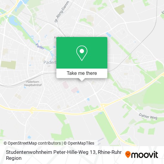 Studentenwohnheim Peter-Hille-Weg 13 map