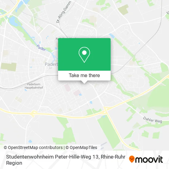 Карта Studentenwohnheim Peter-Hille-Weg 13