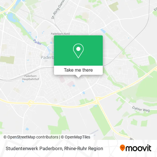Карта Studentenwerk Paderborn