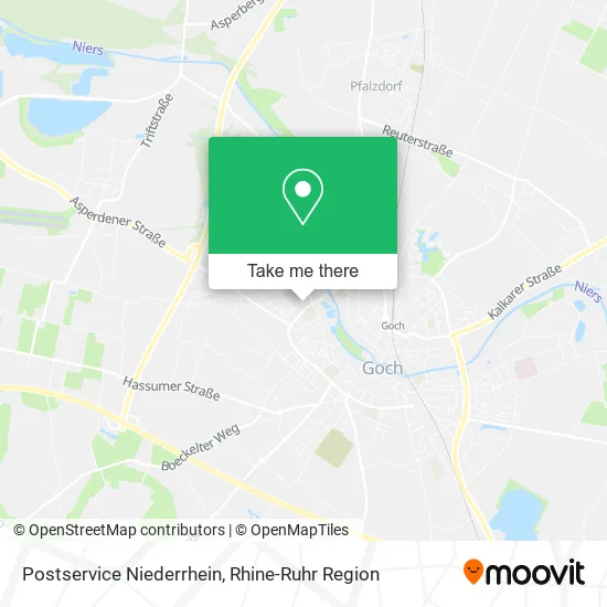 Карта Postservice Niederrhein
