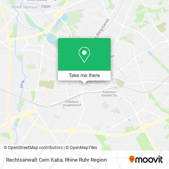 Карта Rechtsanwalt Cem Kaba
