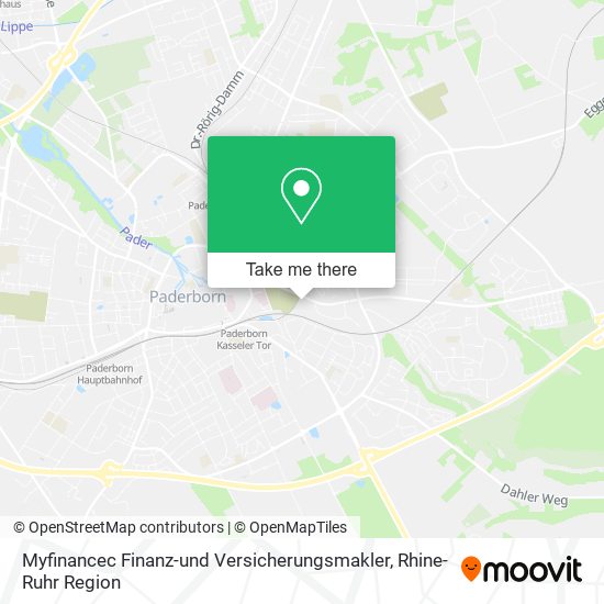 Карта Myfinancec Finanz-und Versicherungsmakler