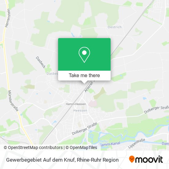 Gewerbegebiet Auf dem Knuf map