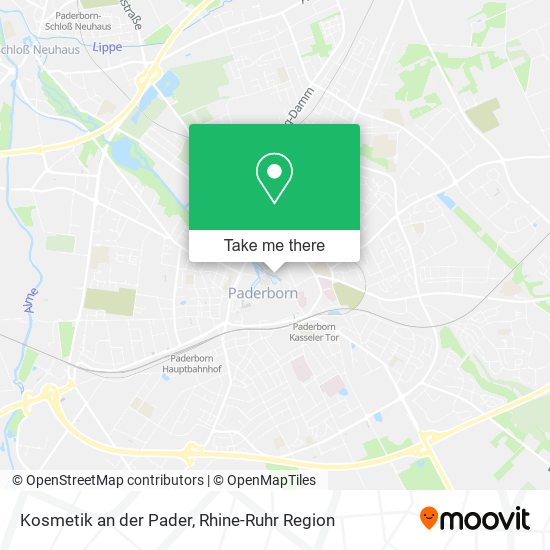 Карта Kosmetik an der Pader
