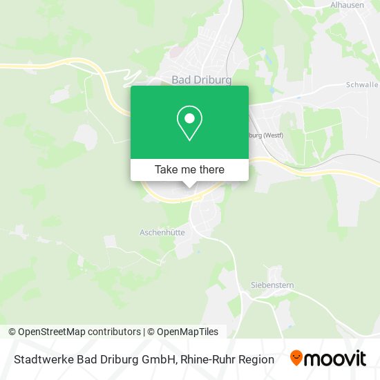 Stadtwerke Bad Driburg GmbH map