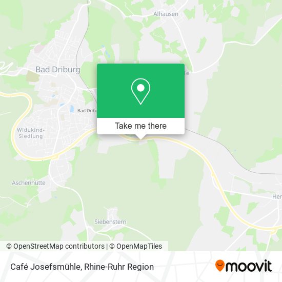 Café Josefsmühle map
