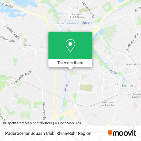 Paderborner Squash Club map
