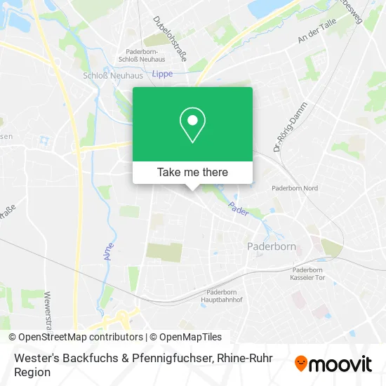 Карта Wester's Backfuchs & Pfennigfuchser