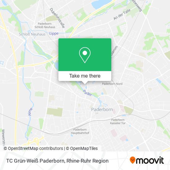 TC Grün-Weiß Paderborn map