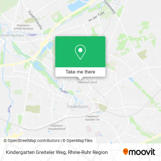 Карта Kindergarten Greiteler Weg