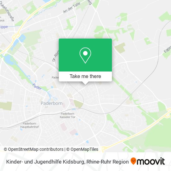 Kinder- und Jugendhilfe Kidsburg map