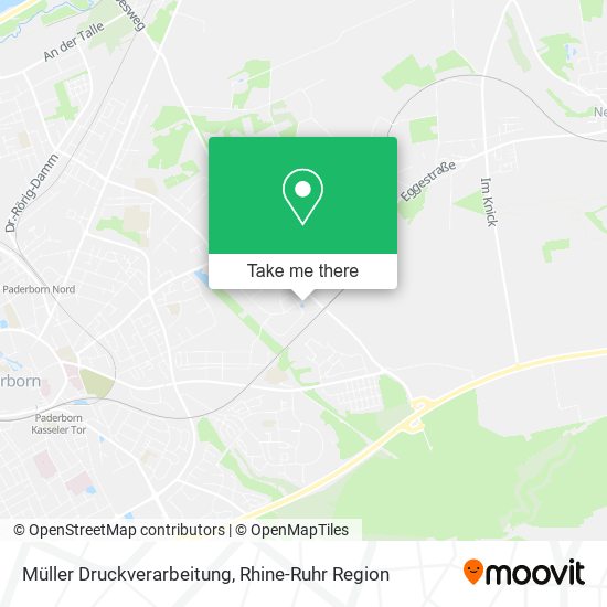 Карта Müller Druckverarbeitung