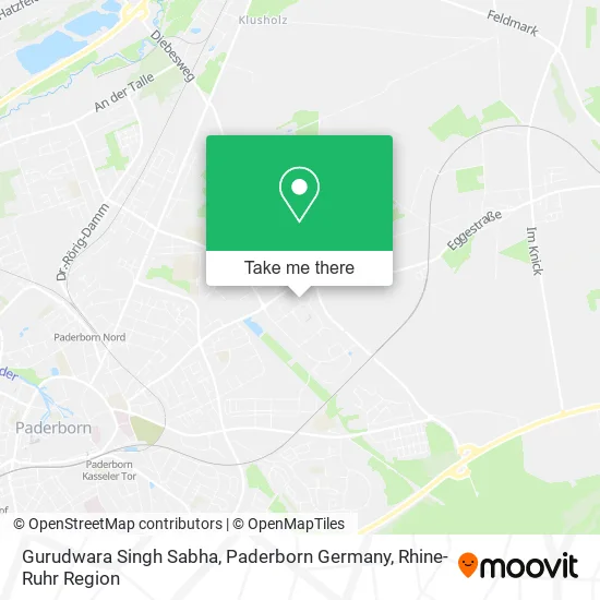 Карта Gurudwara Singh Sabha, Paderborn Germany
