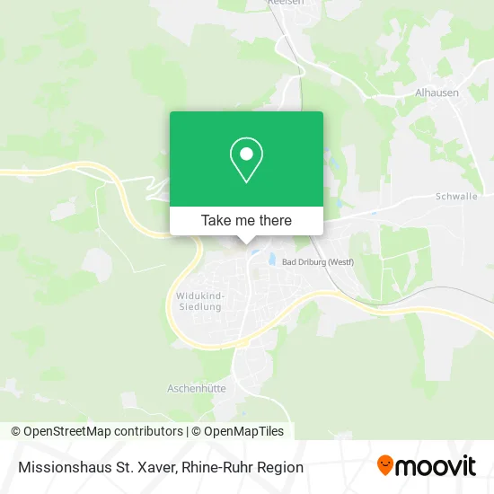 Missionshaus St. Xaver map