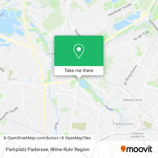 Карта Parkplatz Padersee