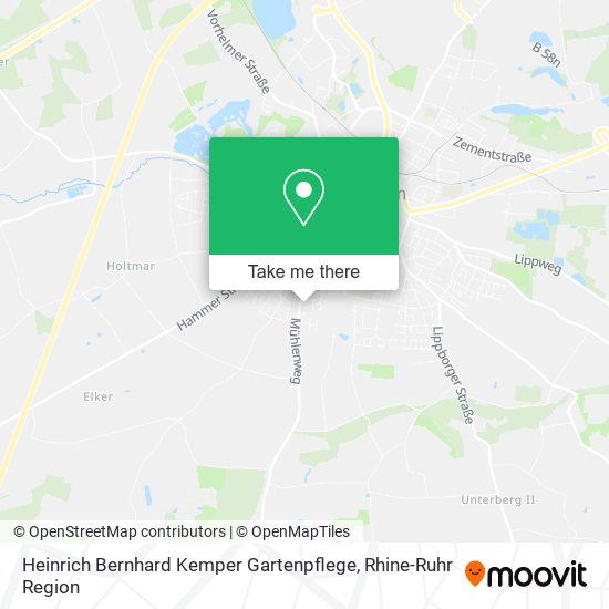 Heinrich Bernhard Kemper Gartenpflege map