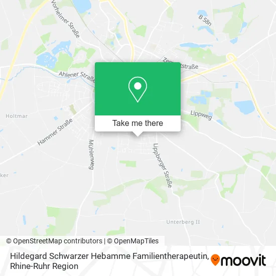 Карта Hildegard Schwarzer Hebamme Familientherapeutin