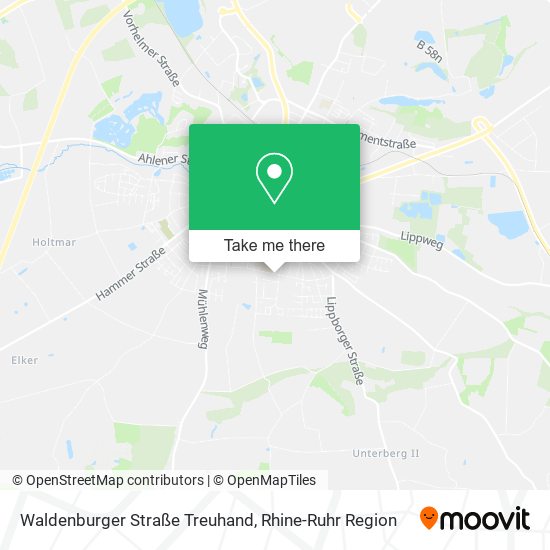 Waldenburger Straße Treuhand map