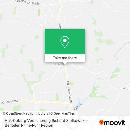 Huk-Coburg Versicherung Richard Ziolkowski - Benteler map
