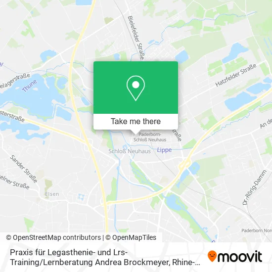 Карта Praxis für Legasthenie- und Lrs-Training / Lernberatung Andrea Brockmeyer