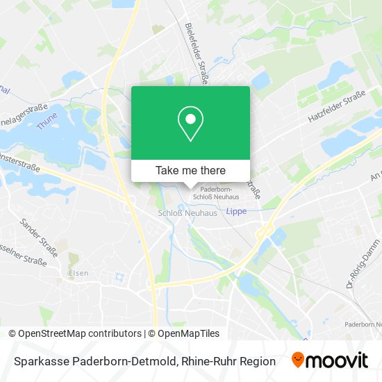 Sparkasse Paderborn-Detmold map