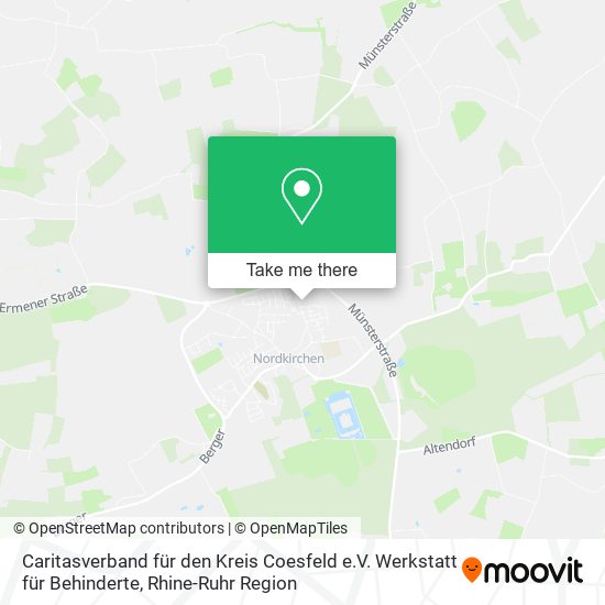 Caritasverband für den Kreis Coesfeld e.V. Werkstatt für Behinderte map