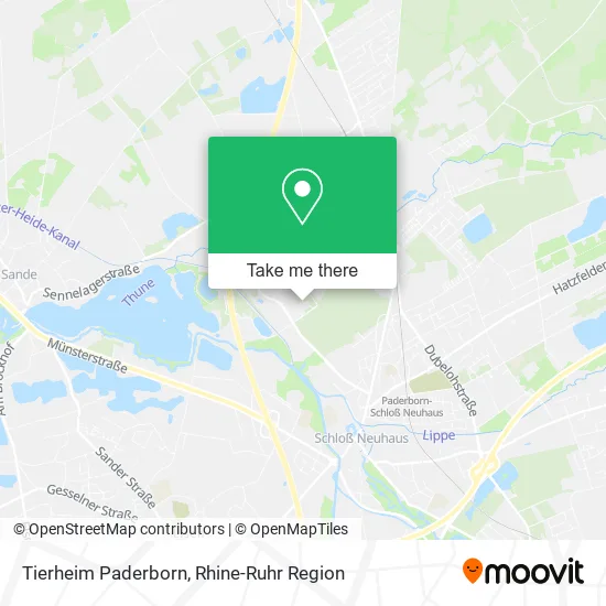Карта Tierheim Paderborn