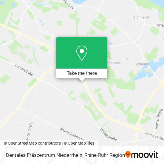 Dentales Fräszentrum Niederrhein map
