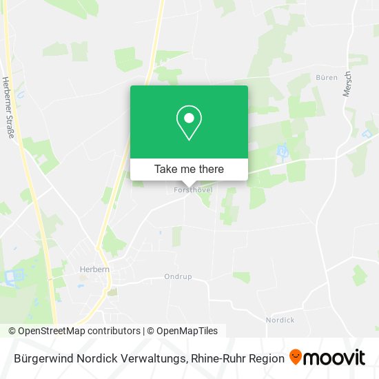 Bürgerwind Nordick Verwaltungs map