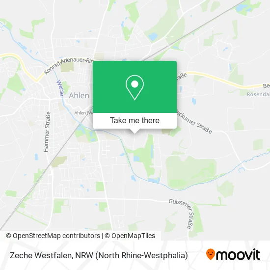 Карта Zeche Westfalen