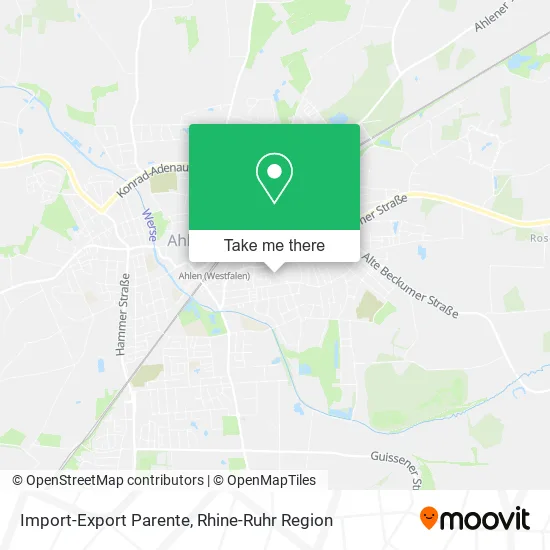 Карта Import-Export Parente