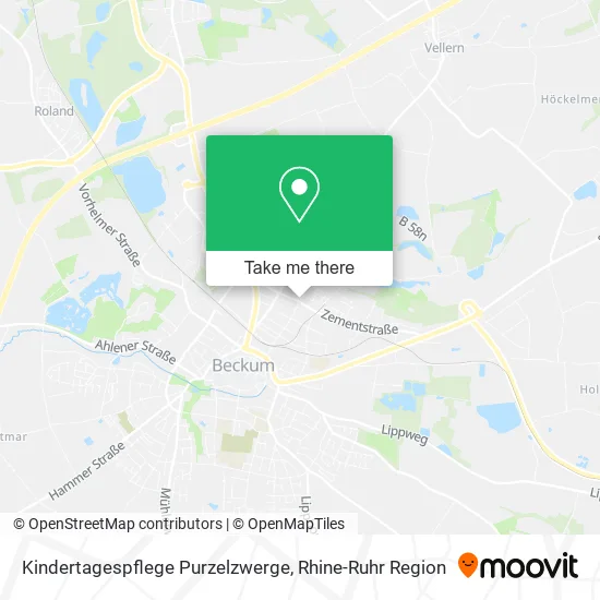 Карта Kindertagespflege Purzelzwerge