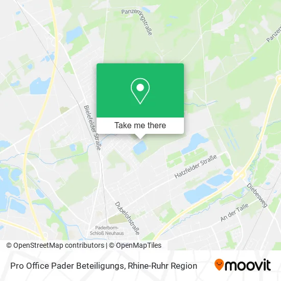 Карта Pro Office Pader Beteiligungs