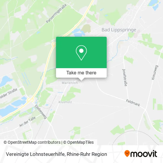 Карта Vereinigte Lohnsteuerhilfe