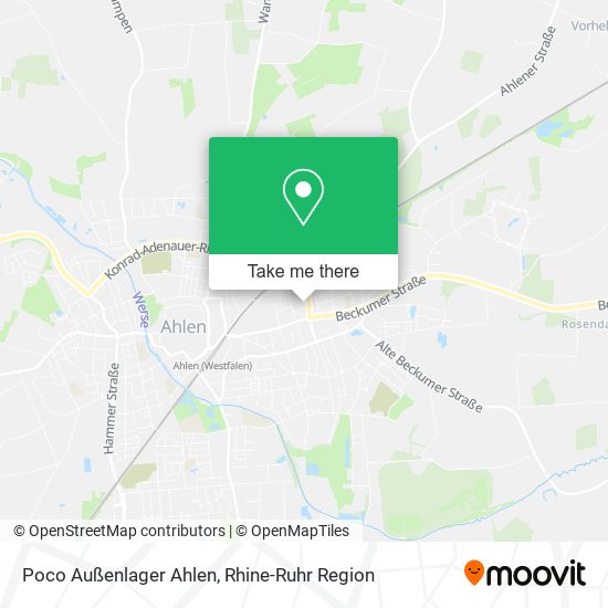 Карта Poco Außenlager Ahlen