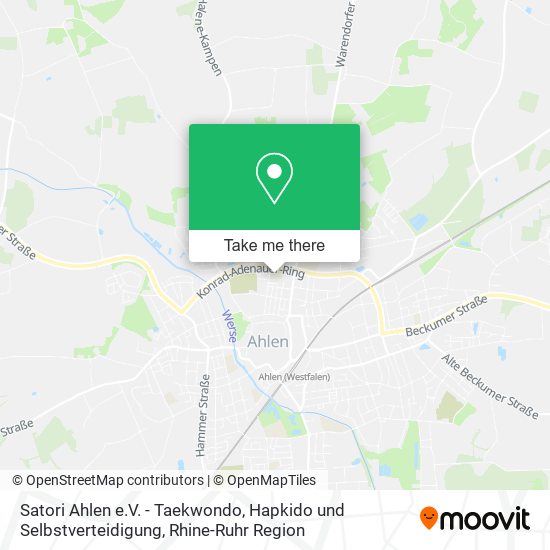 Satori Ahlen e.V. - Taekwondo, Hapkido und Selbstverteidigung map