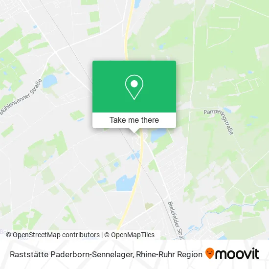 Карта Raststätte Paderborn-Sennelager