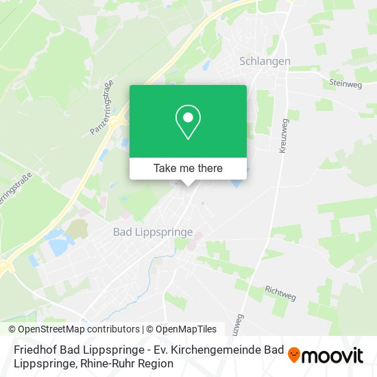 Friedhof Bad Lippspringe - Ev. Kirchengemeinde Bad Lippspringe map