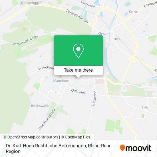 Dr. Kurt Huch Rechtliche Betreuungen map