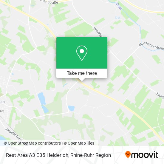 Rest Area A3 E35 Helderloh map