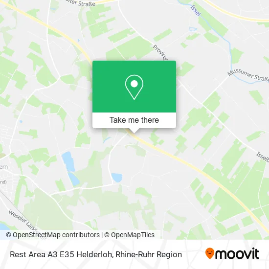 Карта Rest Area A3 E35 Helderloh