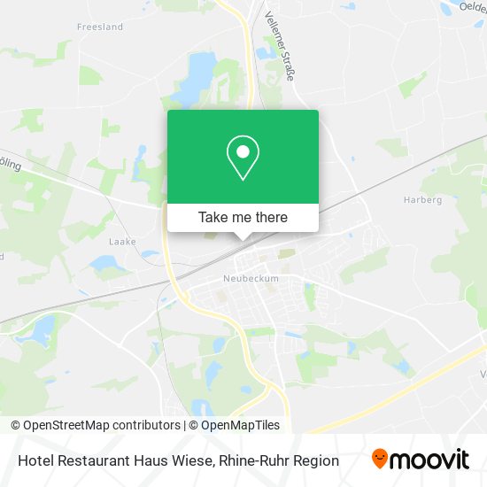 Hotel Restaurant Haus Wiese map