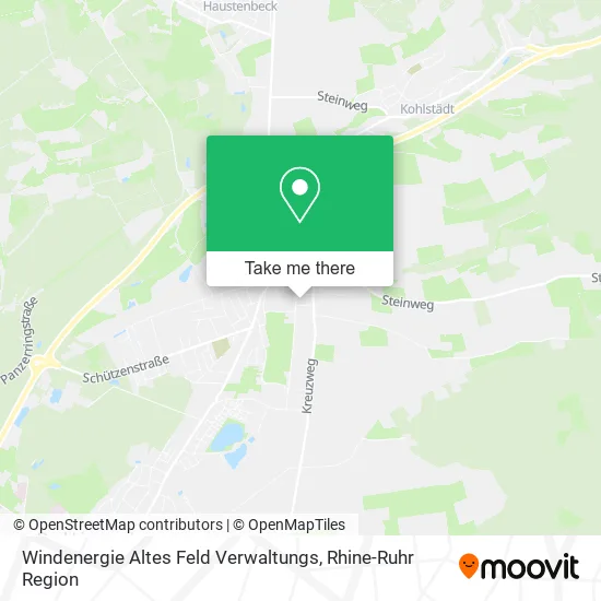 Карта Windenergie Altes Feld Verwaltungs