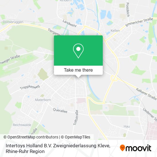 Карта Intertoys Holland B.V. Zweigniederlassung Kleve