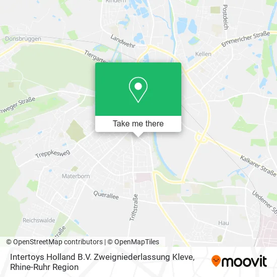 Карта Intertoys Holland B.V. Zweigniederlassung Kleve