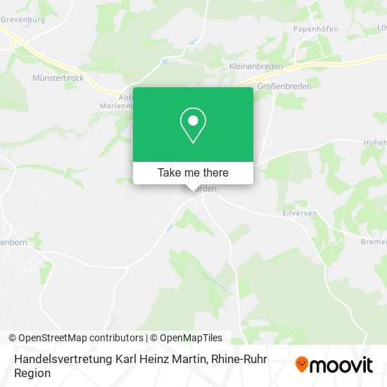 Handelsvertretung Karl Heinz Martin map