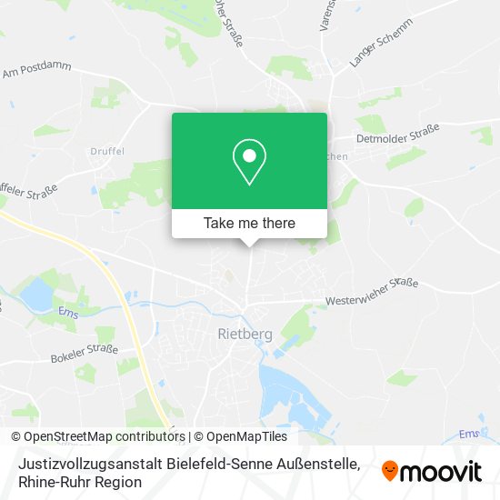 Justizvollzugsanstalt Bielefeld-Senne Außenstelle map