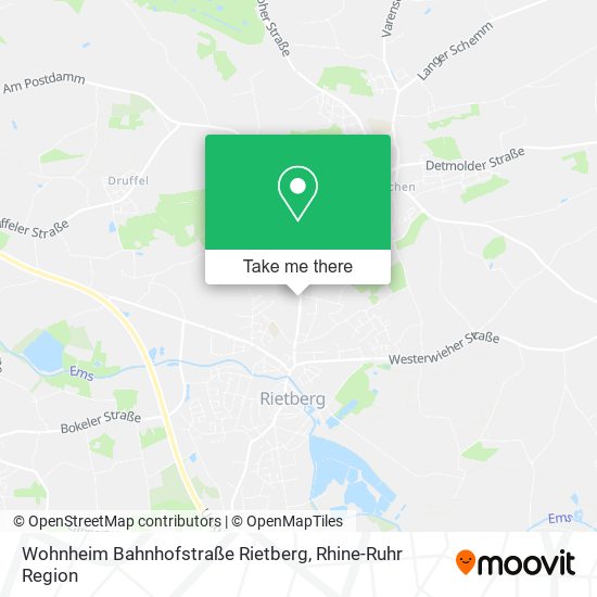 Wohnheim Bahnhofstraße Rietberg map