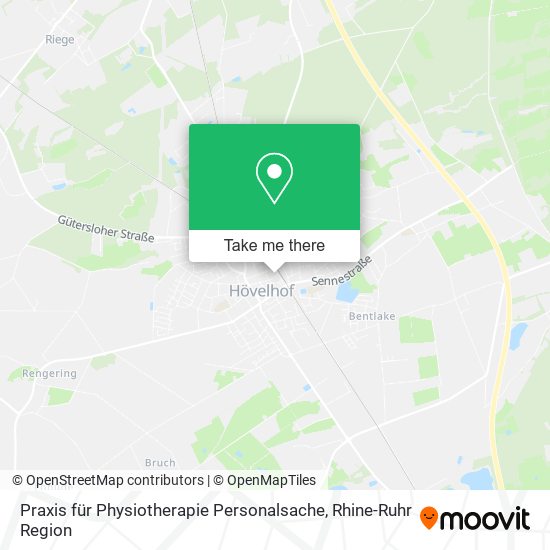 Praxis für Physiotherapie Personalsache map